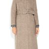 Acne Farrah Collarless Wool Coat in Beige (sand) - Lyst