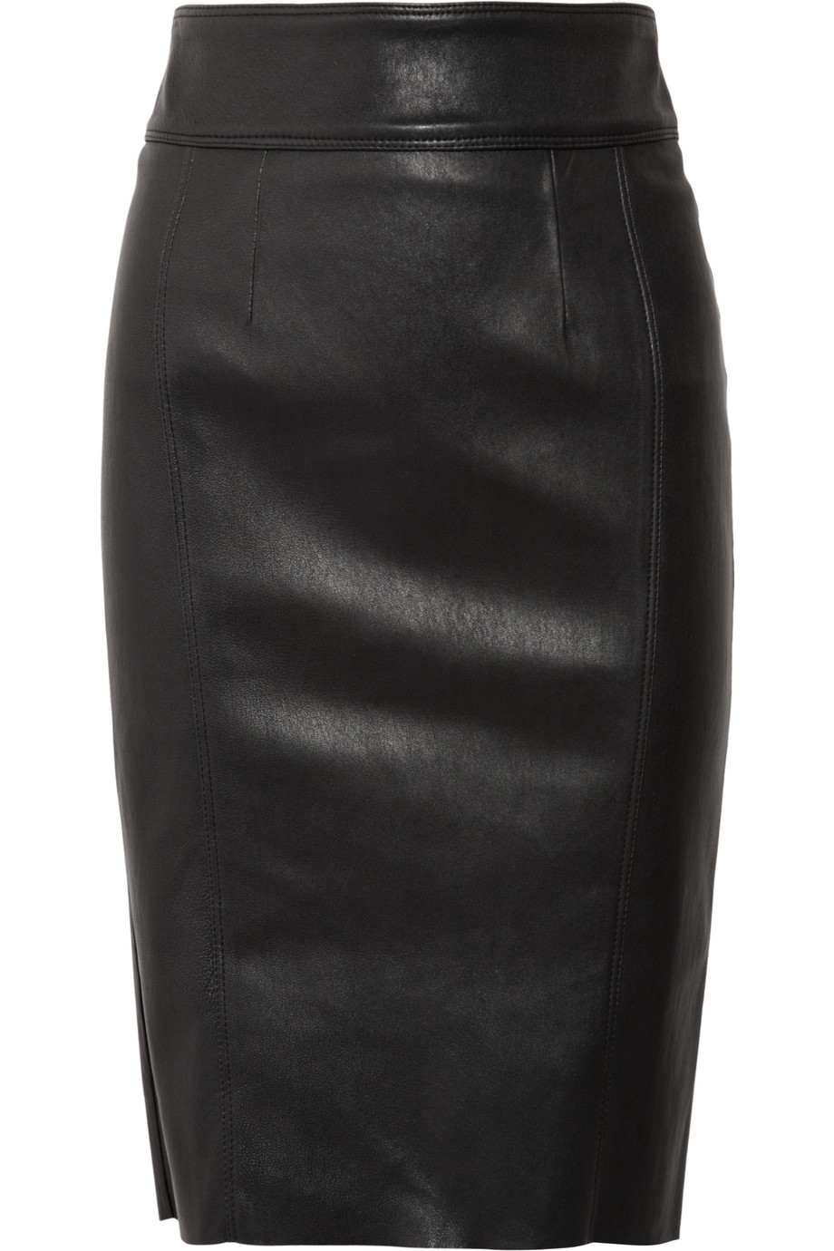 Burberry Stretch Leather Pencil Skirt In Black Lyst