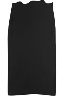 Christopher Kane Plain Liu Wen Wool-crepe Midi Skirt - Lyst