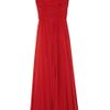 Halston Heritage Oneshoulder Silkchiffon Gown in Red (scarlet) - Lyst