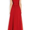 Halston Heritage Oneshoulder Silkchiffon Gown in Red (scarlet) - Lyst