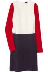 Joseph Van Block-color Crepe Dress