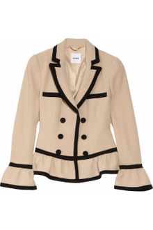 Moschino Wool-blend Bouclé Peplum Jacket - Lyst