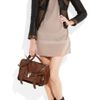 Tibi Leatherpaneled Shearling Biker Jacket in Brown (black) - Lyst