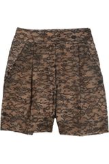 Valentino Lace High-waisted Shorts