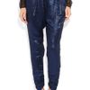 Vionnet Draped Silkblend Lamé Pants in Blue - Lyst
