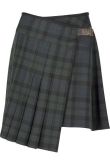Chloé Pleated Wool Mini Skirt - Lyst