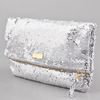 Halston Heritage Jenny Fold Clutch in Silver - Lyst