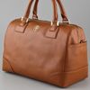 Tory Burch Saffiano Robinson Satchel in Brown - Lyst