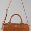 Tory Burch Saffiano Robinson Satchel in Brown - Lyst