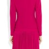 Alexander Mcqueen Woolcrepe and Silkchiffon Dress in Pink (fuchsia) - Lyst