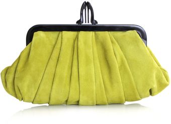 Christian Louboutin Suede Loubi Croissant Clutch - Lyst