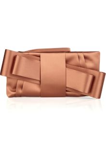 Valentino Satin Bow Clutch - Lyst