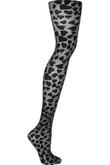 Yves Saint Laurent Heart-print Sheer Tights - Lyst