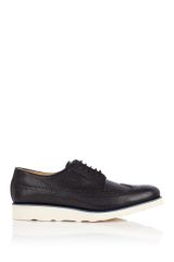 Comme Des Garçons Black Vibram Sole Brogue Shoes