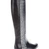 Gianmarco Lorenzi Stud Riding Boot in Black - Lyst