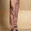 J.w. Anderson J.w. Anderson Womens Paisley Cigarette Trouser in Orange - Lyst