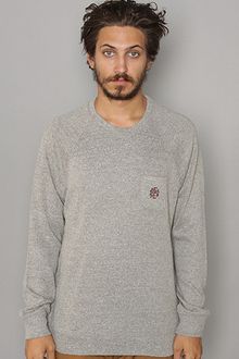 Obey The Windsor Sweater in Heather Grey - Lyst