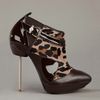 Versace Pony Skin Ankle Boot in Brown - Lyst