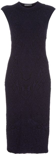 Alexander McQueen Catherdral Jacquard Dress - Lyst