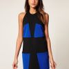 Asos Collection Asos Shift Dress in Colour Block in Blue (blueblack) - Lyst