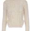 Carven Knitted Jumper in Beige (cream) - Lyst