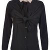 Carven Blouse in Blue (navy) - Lyst