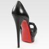 Christian Louboutin Leather Twistfront Dorsay Pumps in Black - Lyst