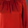 Derek Lam Long Sleeve Blouse in Red - Lyst