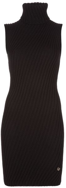 Gucci Roll Neck Dress in Black - Lyst