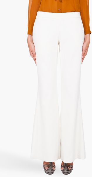 Hussein Chalayan Flared Trousers in White (ivory) - Lyst