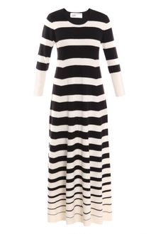 Madeleine Thompson Stripe A-line Maxi Cashmere Dress - Lyst