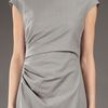 Max Mara Studio Shortsleeved Dress in Gray (grey) - Lyst