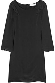 Vanessa Bruno Athé Lace-embellished Silk Dress - Lyst