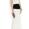Victoria Beckham Embellished Stretchcrepe Gown in White - Lyst