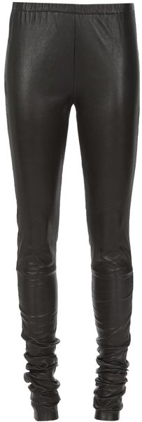 Ann Demeulemeester Leather Leggings - Lyst