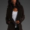 Soia & Kyo Kasey Shearling Jacket in Brown (moka) - Lyst