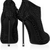 Giuseppe Zanotti Crystalembellished Satin Ankle Boots in Black - Lyst