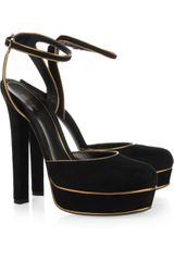 Gucci Suede Platform Pumps
