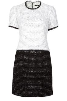 Markus Lupfer Two-tone Tweed Dress - Lyst