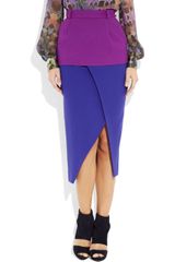 Preen Carter Wool Crepe Midi Skirt