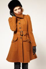 ASOS Collection Asos Fit and Flare Coat with Belt