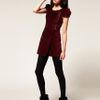 Eleven Paris Velvet Zip Dress in Red (vampire) - Lyst