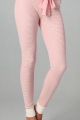 Juicy Couture Striped Thermal Leggings