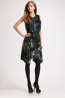 Edun Silk Asymmetrical Hem Dress - Lyst