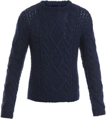  Hand-knit Pattern Wool Jumper 