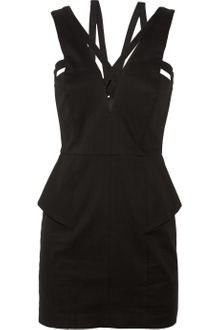 Mason by Michelle Mason Stretch Cotton-twill Mini Dress - Lyst