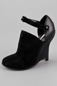 Opening Ceremony Agyness Suede Wedge Booties - Lyst