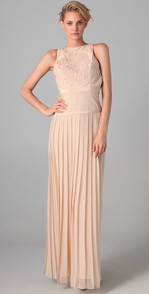 Tibi Pleated Gown - Lyst