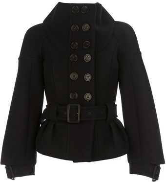 Burberry Prorsum Wool Coat - Lyst